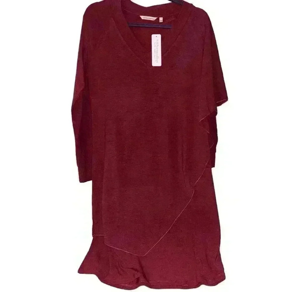 Soft surroundings Marla dress ruby heather NWT - Picture 2 of 6